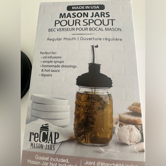 Mason Jars Pour Spout - Black - Picture 5 of 6